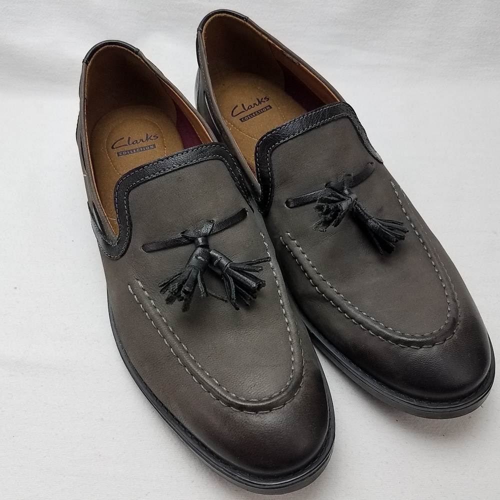 Mens Clarks Garren Full Grain Leather Loafer 11